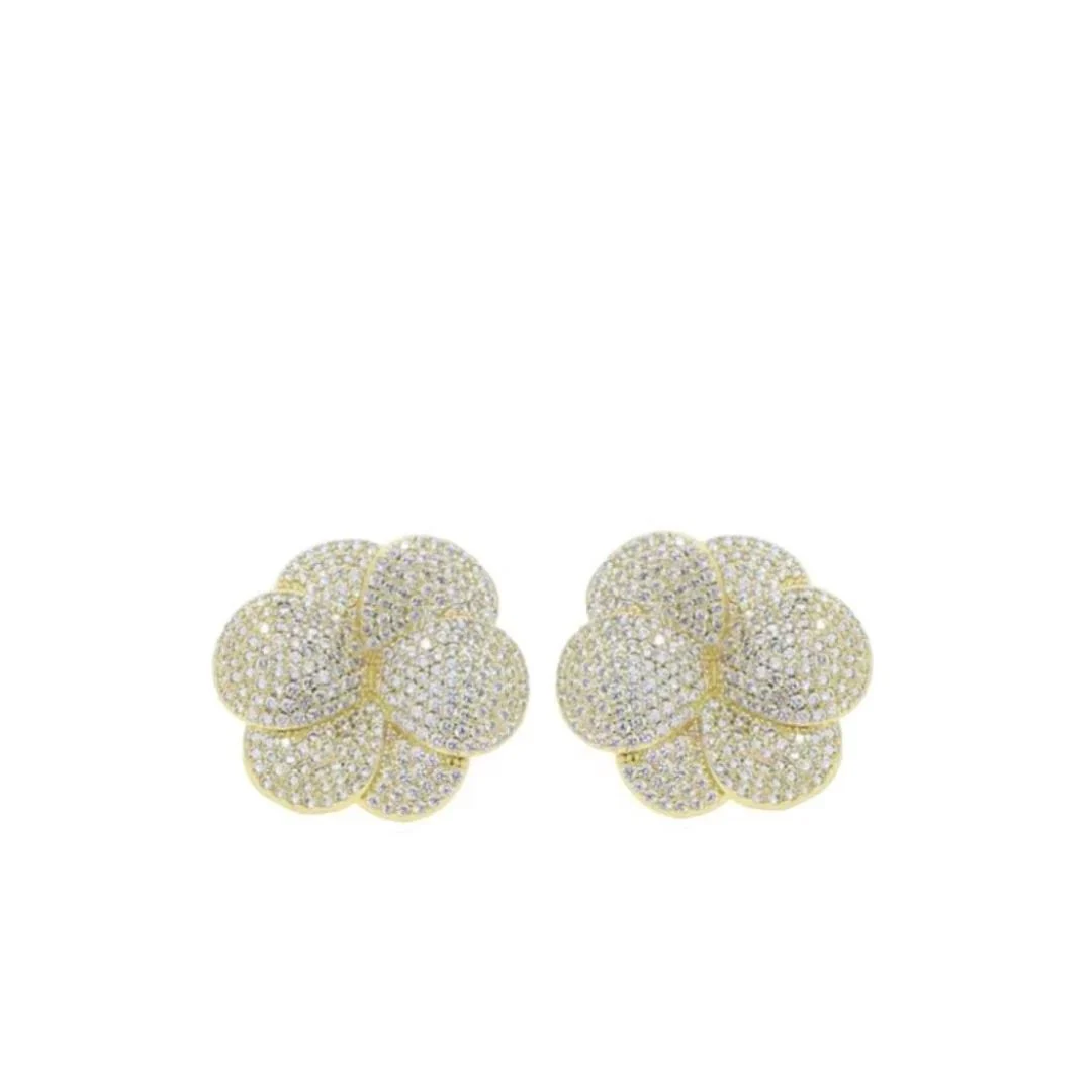 Pave Bloom Studs - Image 3