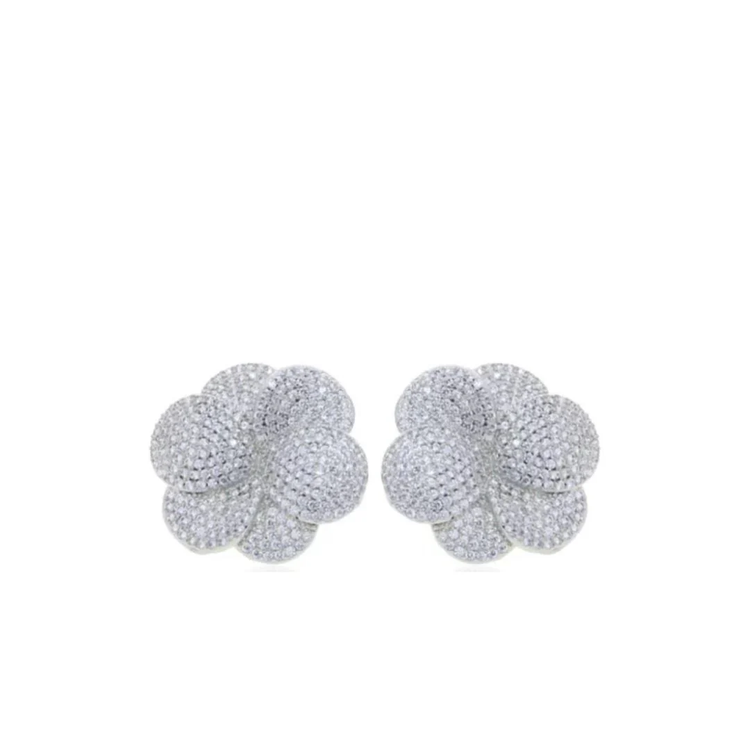 Pave Bloom Studs - Image 4