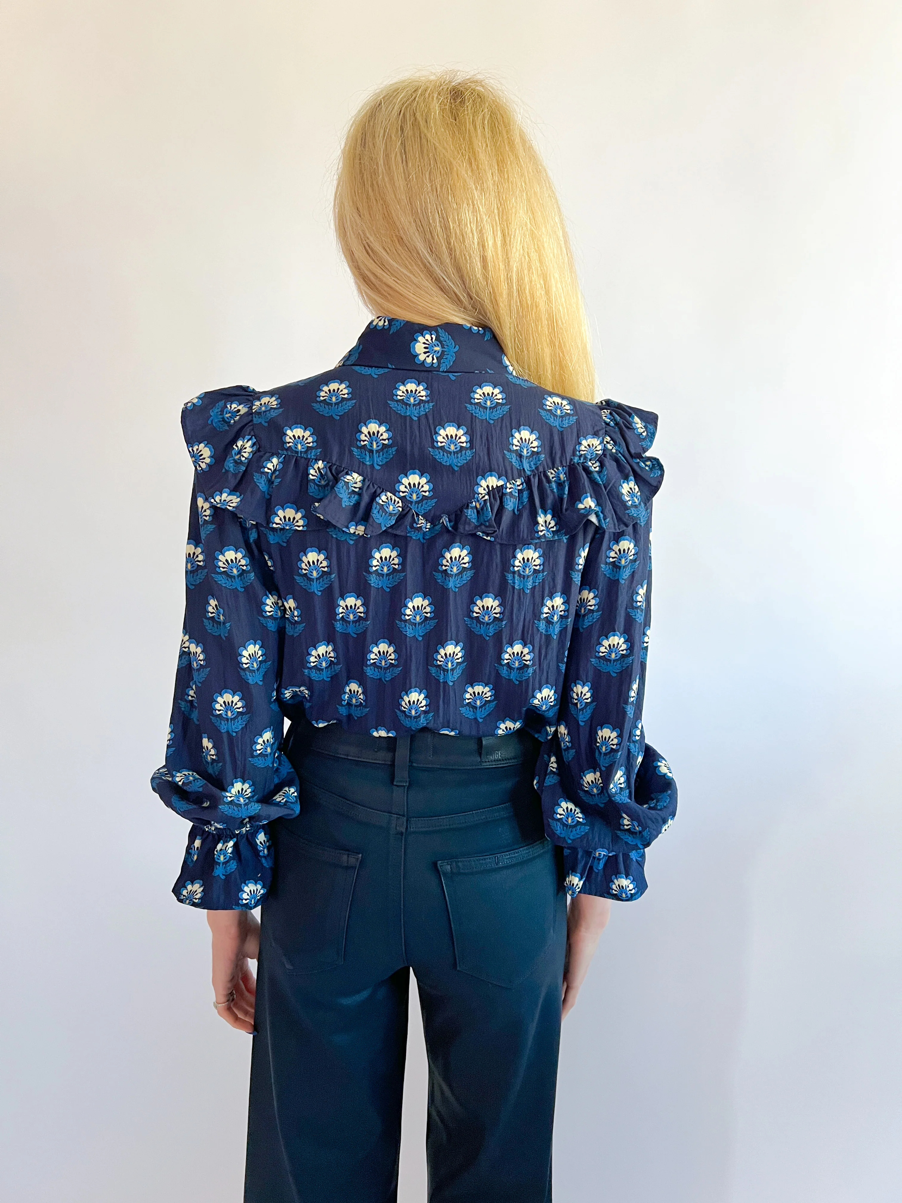 Kameron Ruffle Button Down Blouse - Image 3