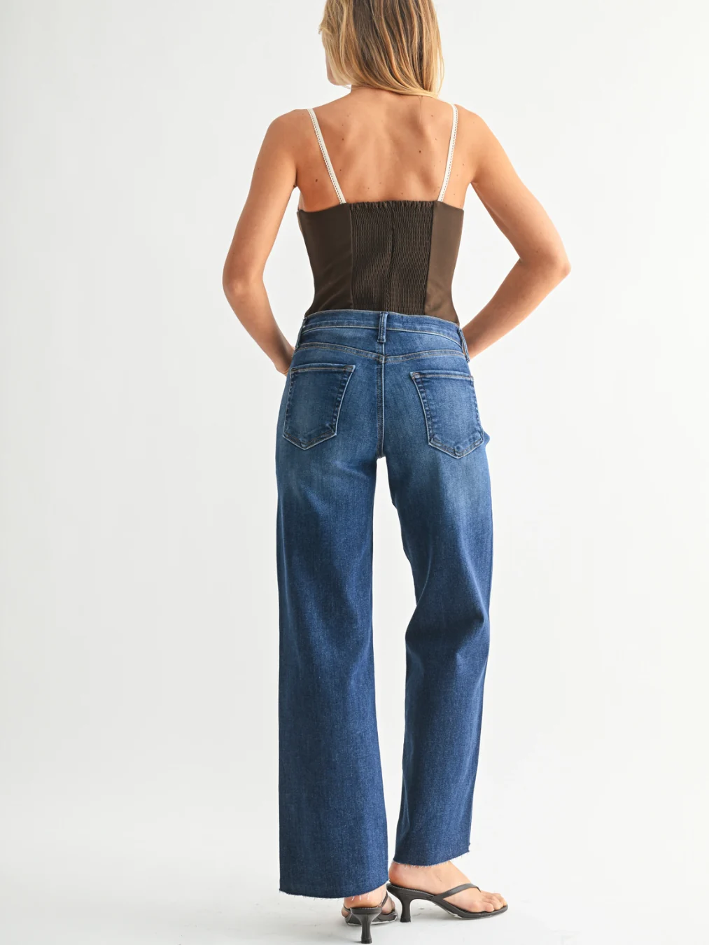 Slim Palazzo w/ Scissor Cut Denim - Image 4